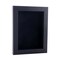 Classic Black Wood Shadown Box Frame with Acrylic Front - Black Suede Backing, 30 Sizes